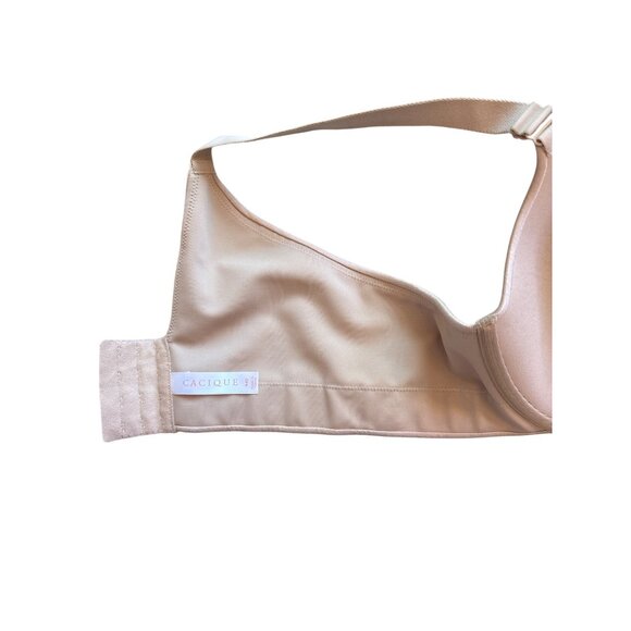 Cacique Bra 44D Boost Plunge Nude Padded 4‎ Hook Adjustable Straps Lingerie - Picture 6 of 10
